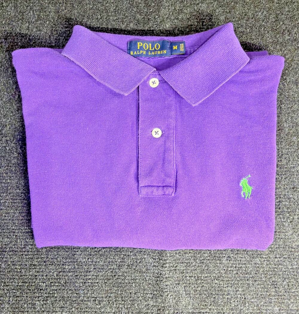 Polo Ralph Lauren Men's M Purple Polo Short Sleeve Shirt